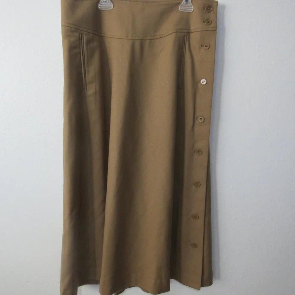 Talbots SZ 6 Camel Midi Skirt - Picture 3 of 8